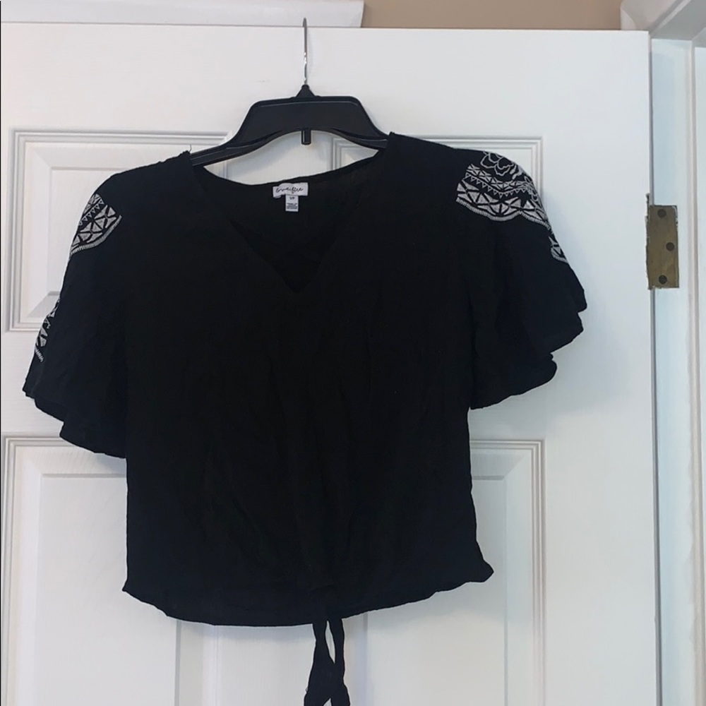 A cropped shirt